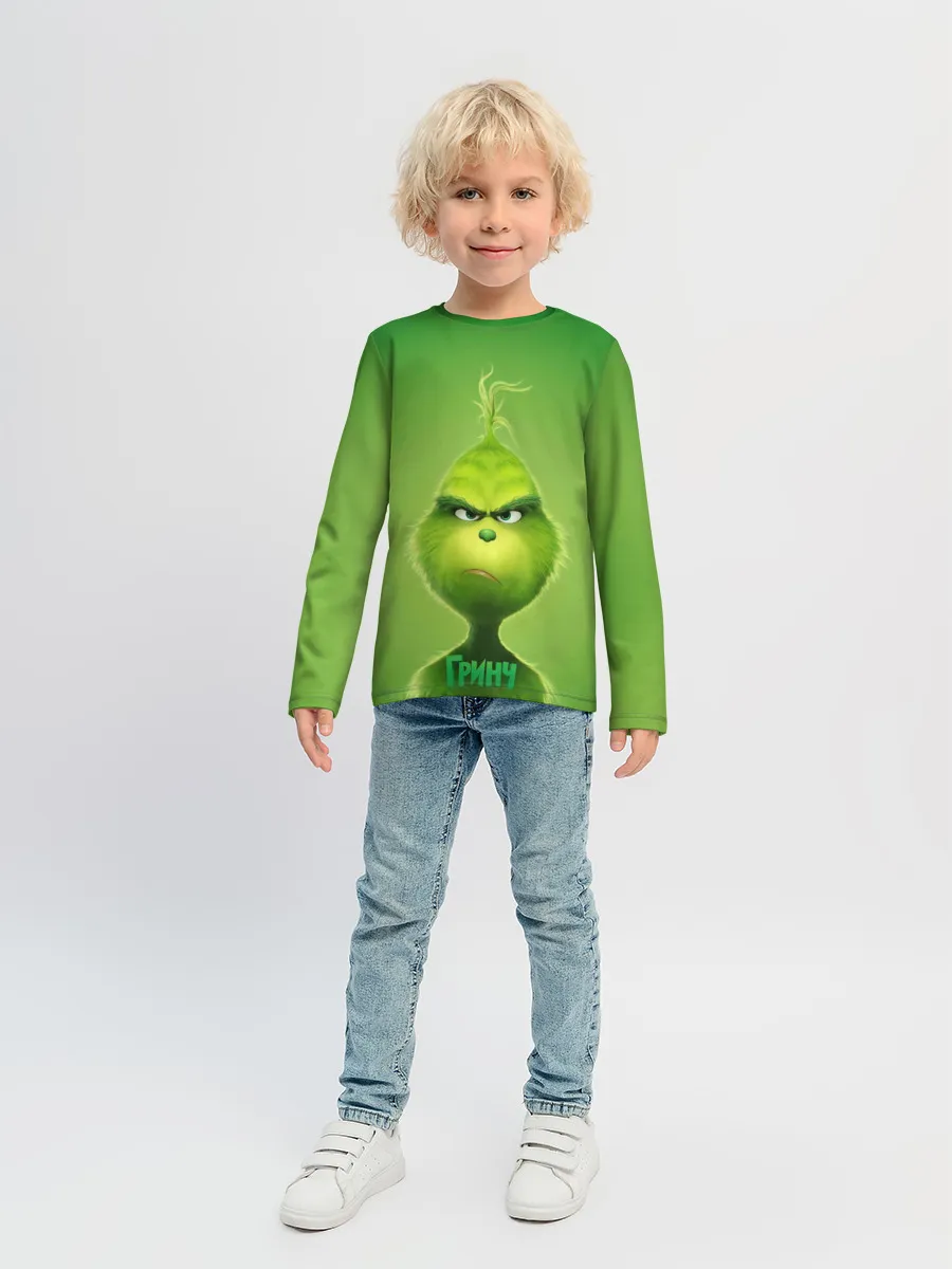 Детский лонгслив / Гринч
