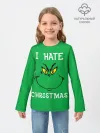Детский лонгслив / I hate christmas