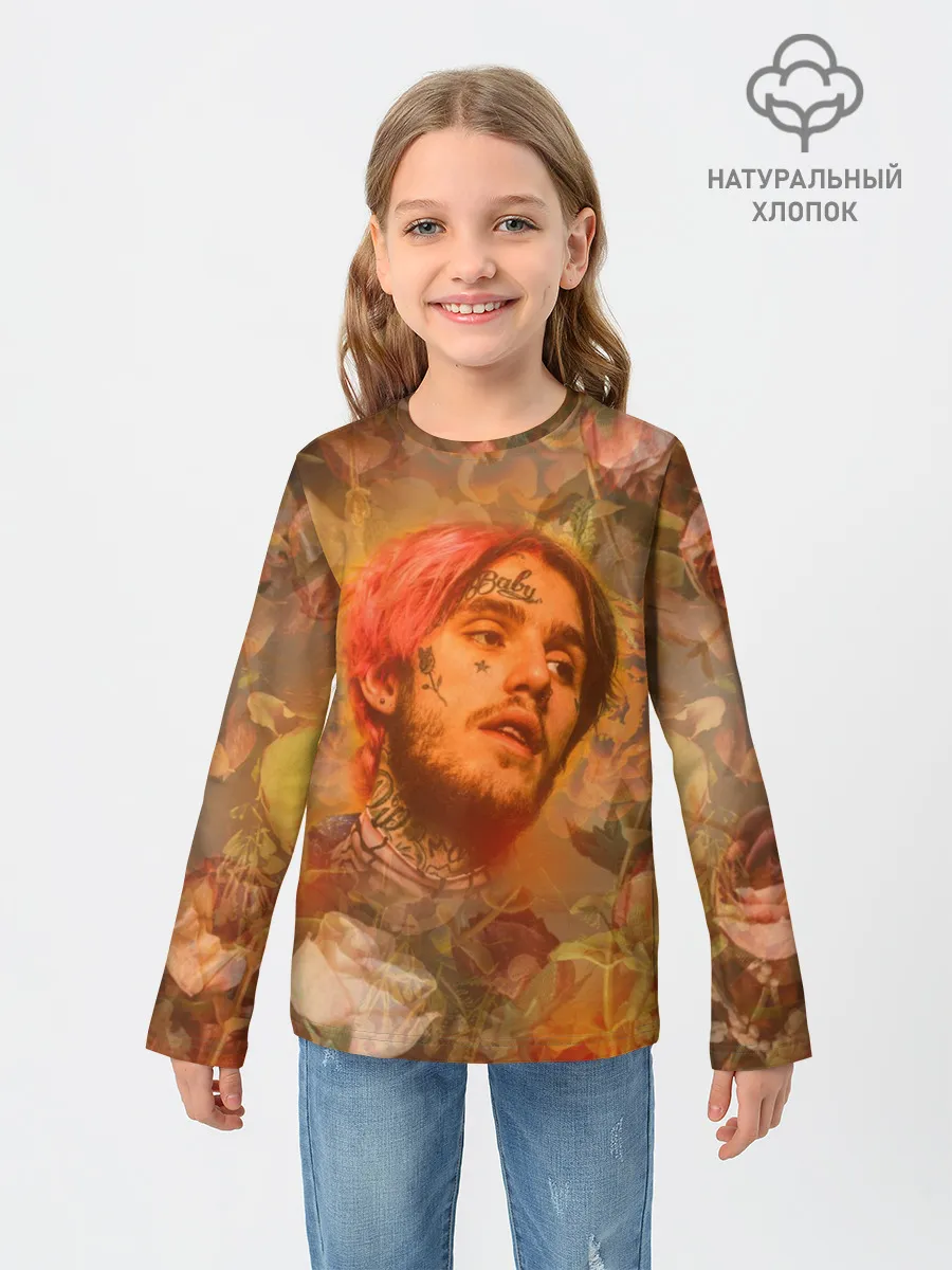 Детский лонгслив / Lil Peep rose