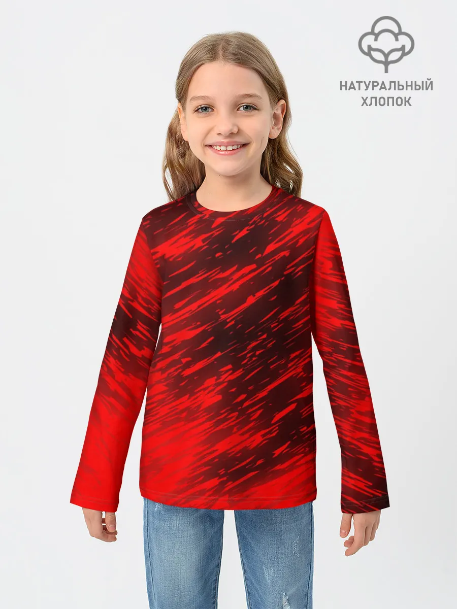 Детский лонгслив / RED FIRE STORM