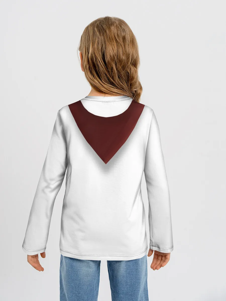 Детский лонгслив / Форма пионера бесконечное лето