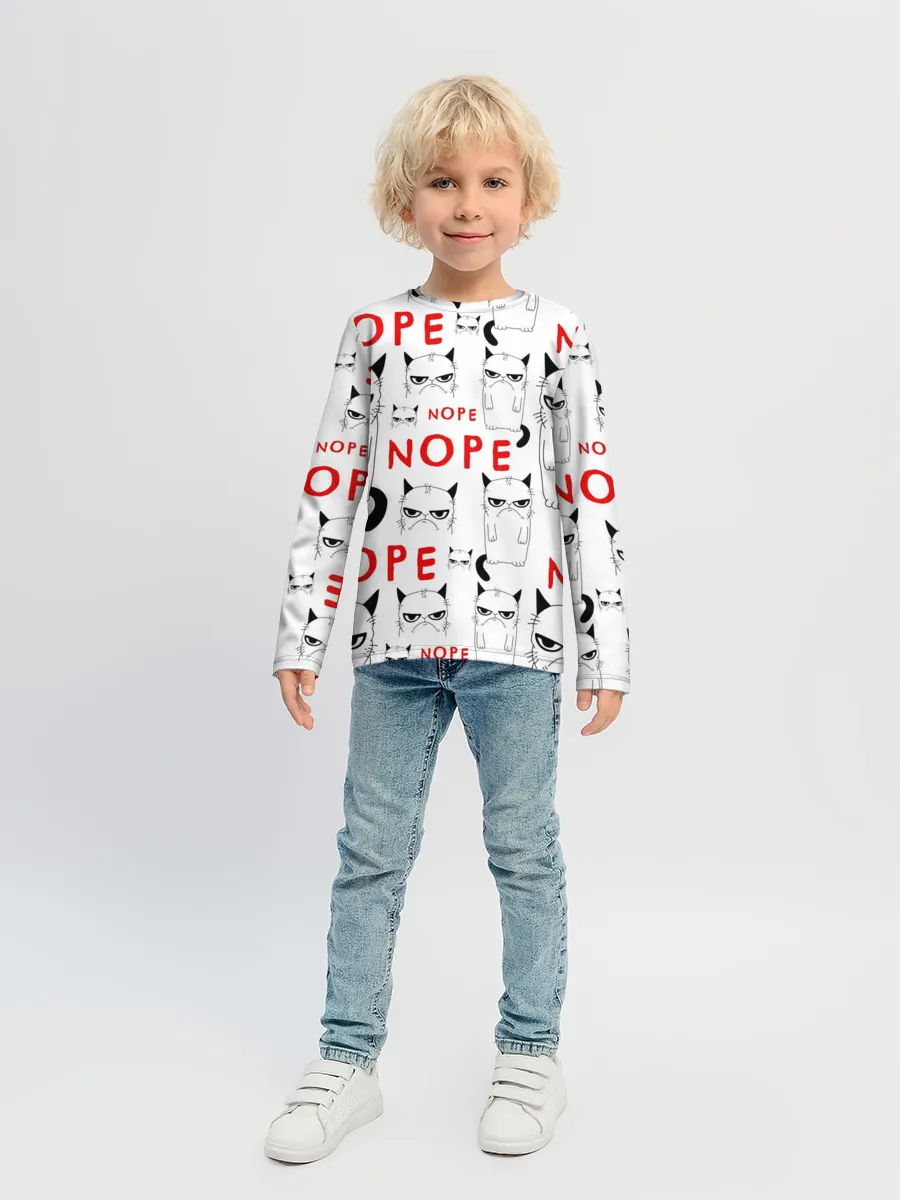 Детский лонгслив / Grumpy Cat. Nope!