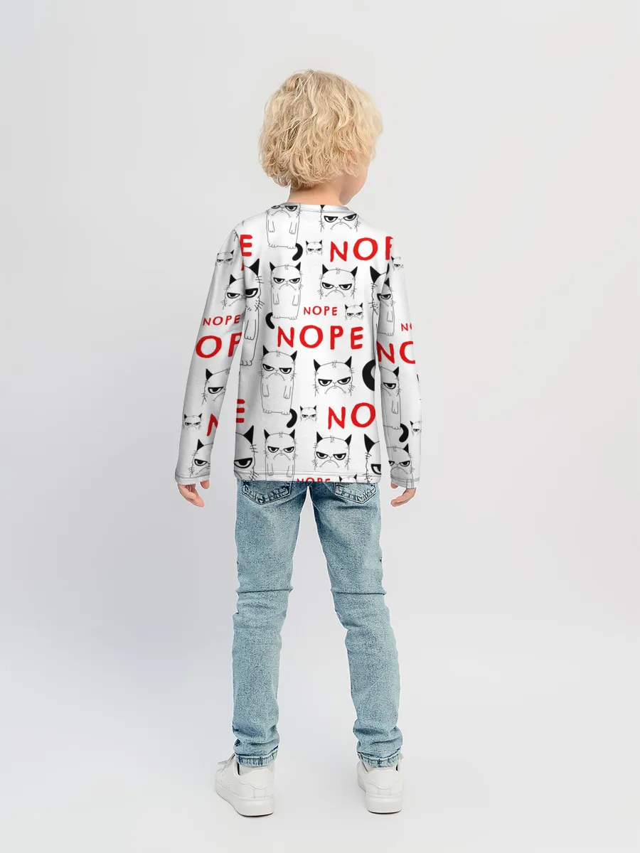 Детский лонгслив / Grumpy Cat. Nope!