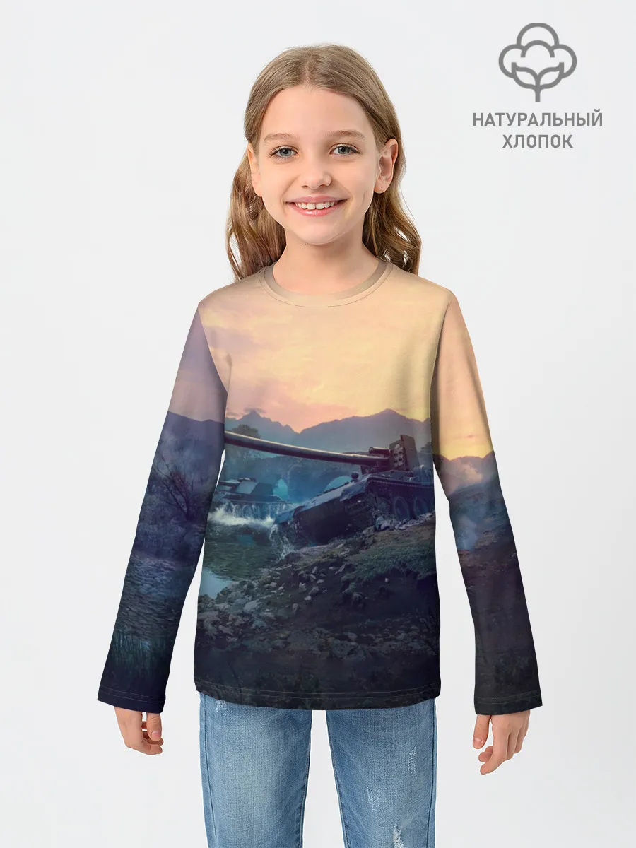 Детский лонгслив / Танки