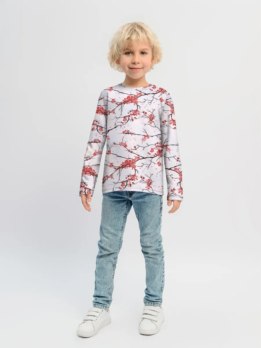 Детский лонгслив / Сакура