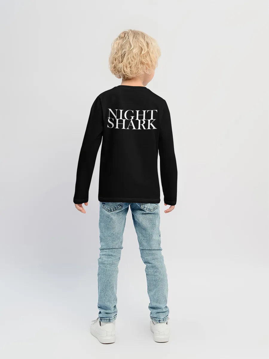 Детский лонгслив / Night shark