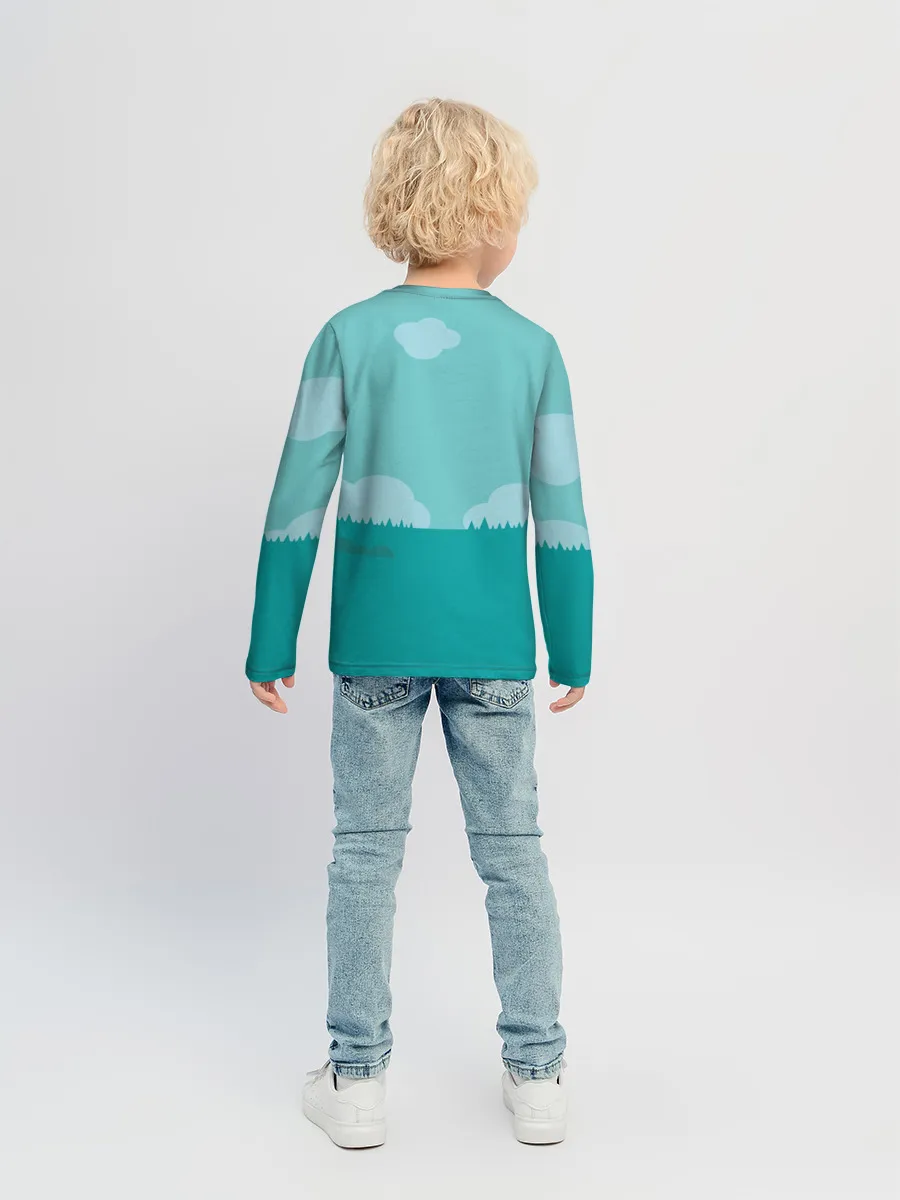 Детский лонгслив / DAB Корова