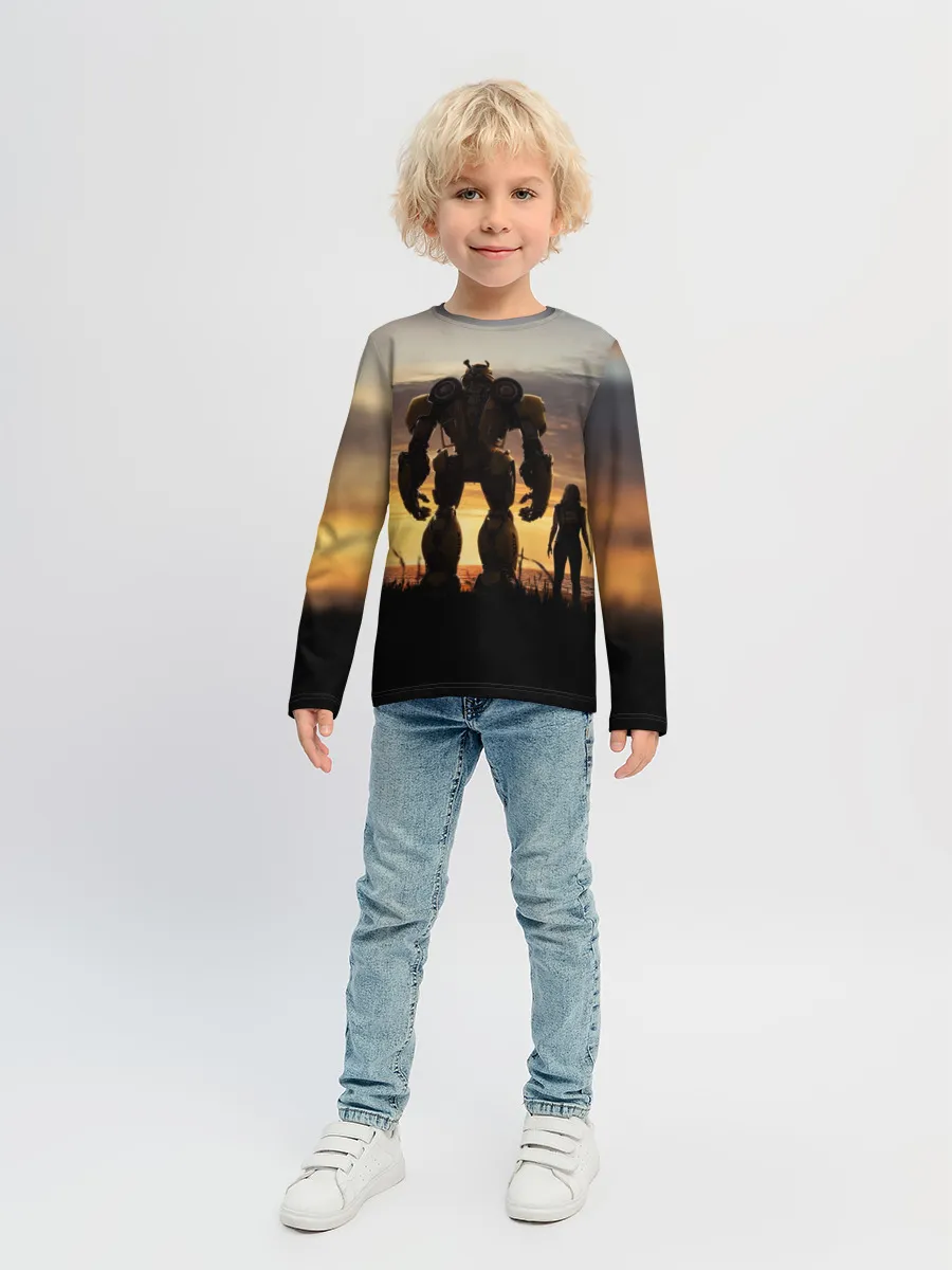 Детский лонгслив / Бамблби и Чарли на закате