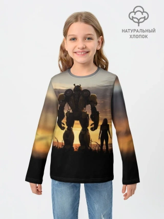 Детский лонгслив / Бамблби и Чарли на закате