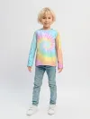 Детский лонгслив / Pastel Tie Dye