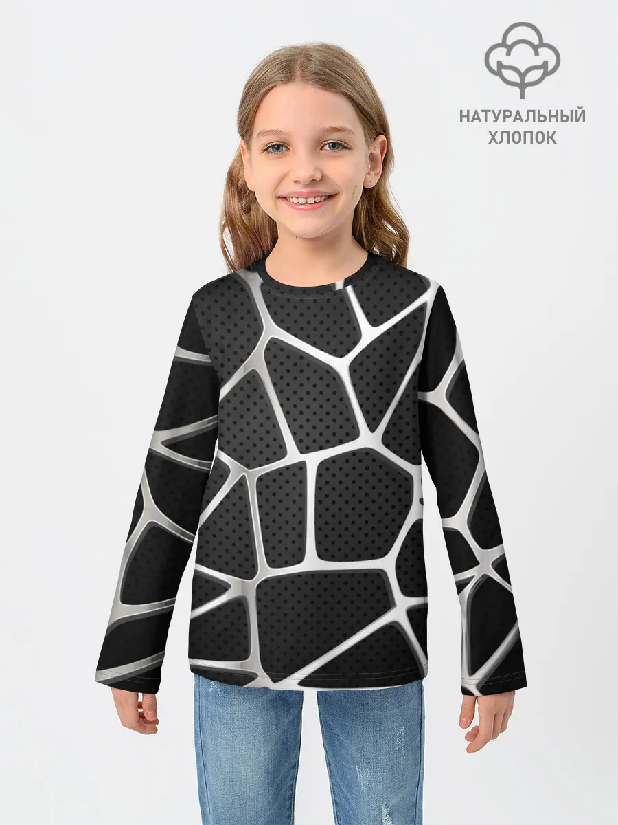 Детский лонгслив / Серебряная паутина