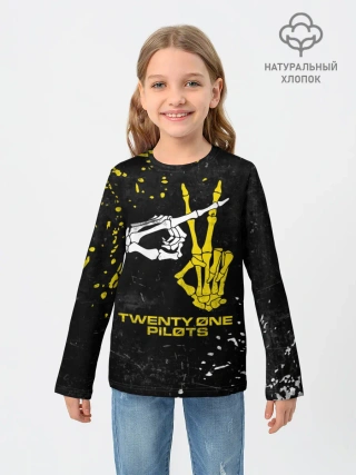 Детский лонгслив / TOP - Skeleton Clique