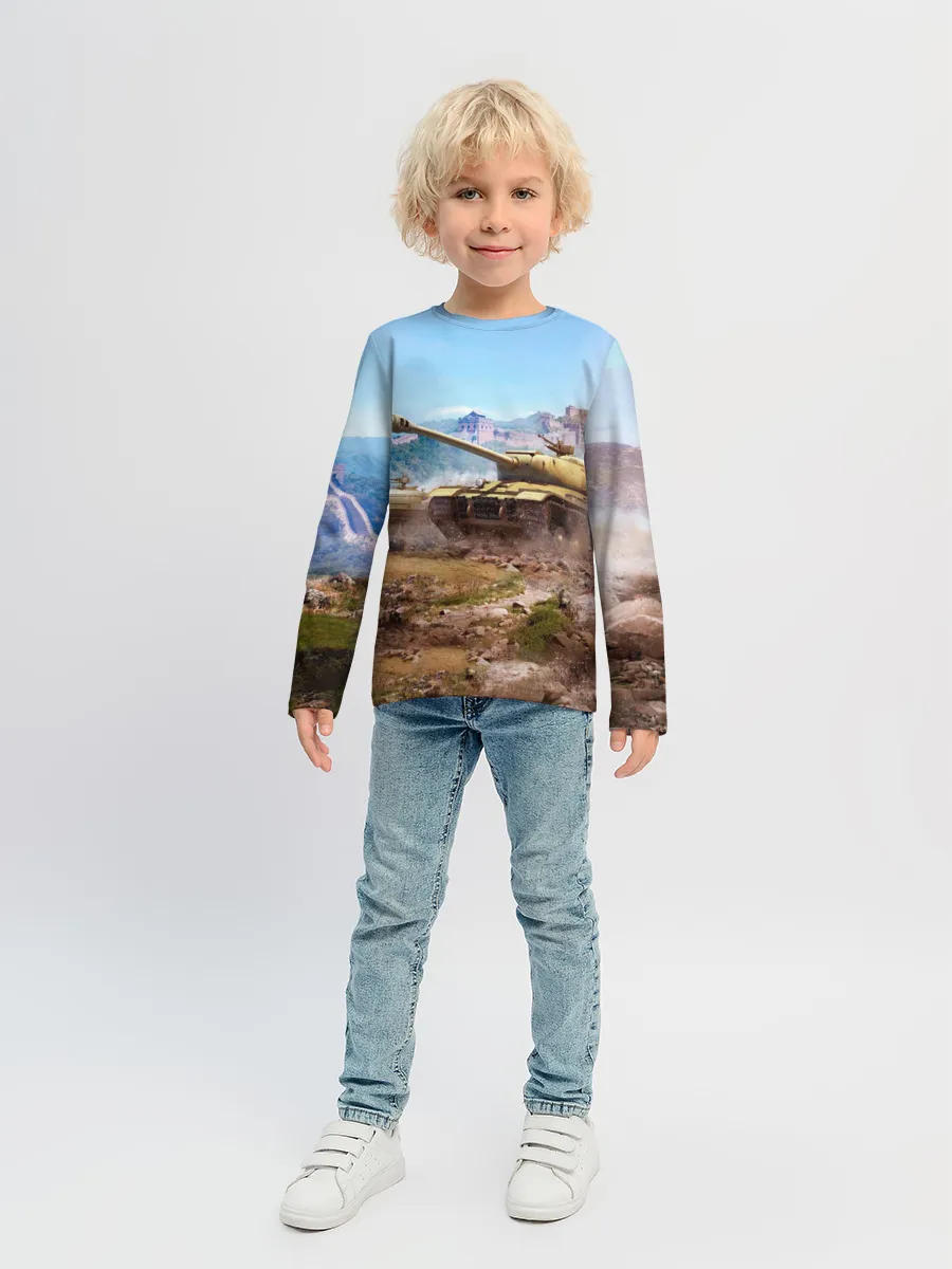 Детский лонгслив / Танки