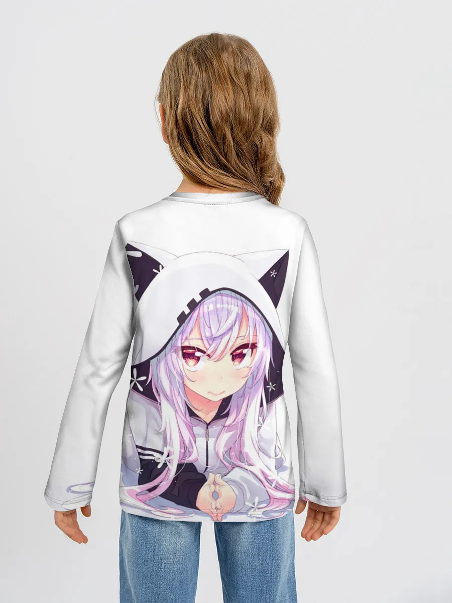 Детский лонгслив / Няшная тян