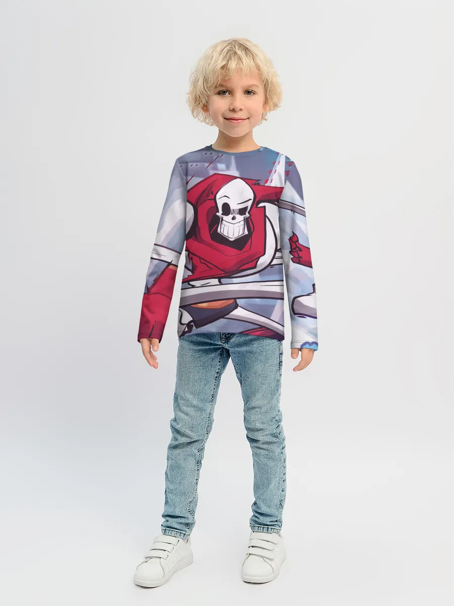 Детский лонгслив / Скелет
