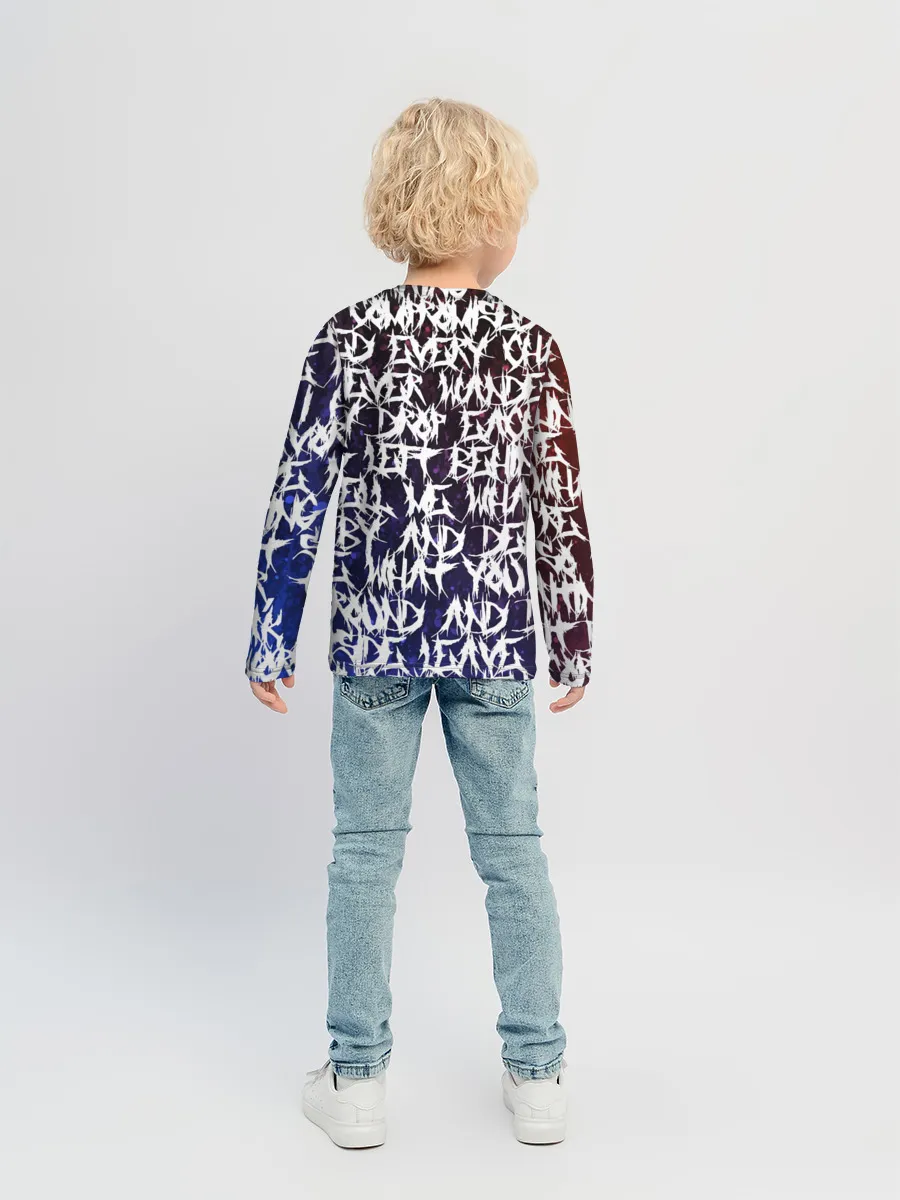 Детский лонгслив / Art of words