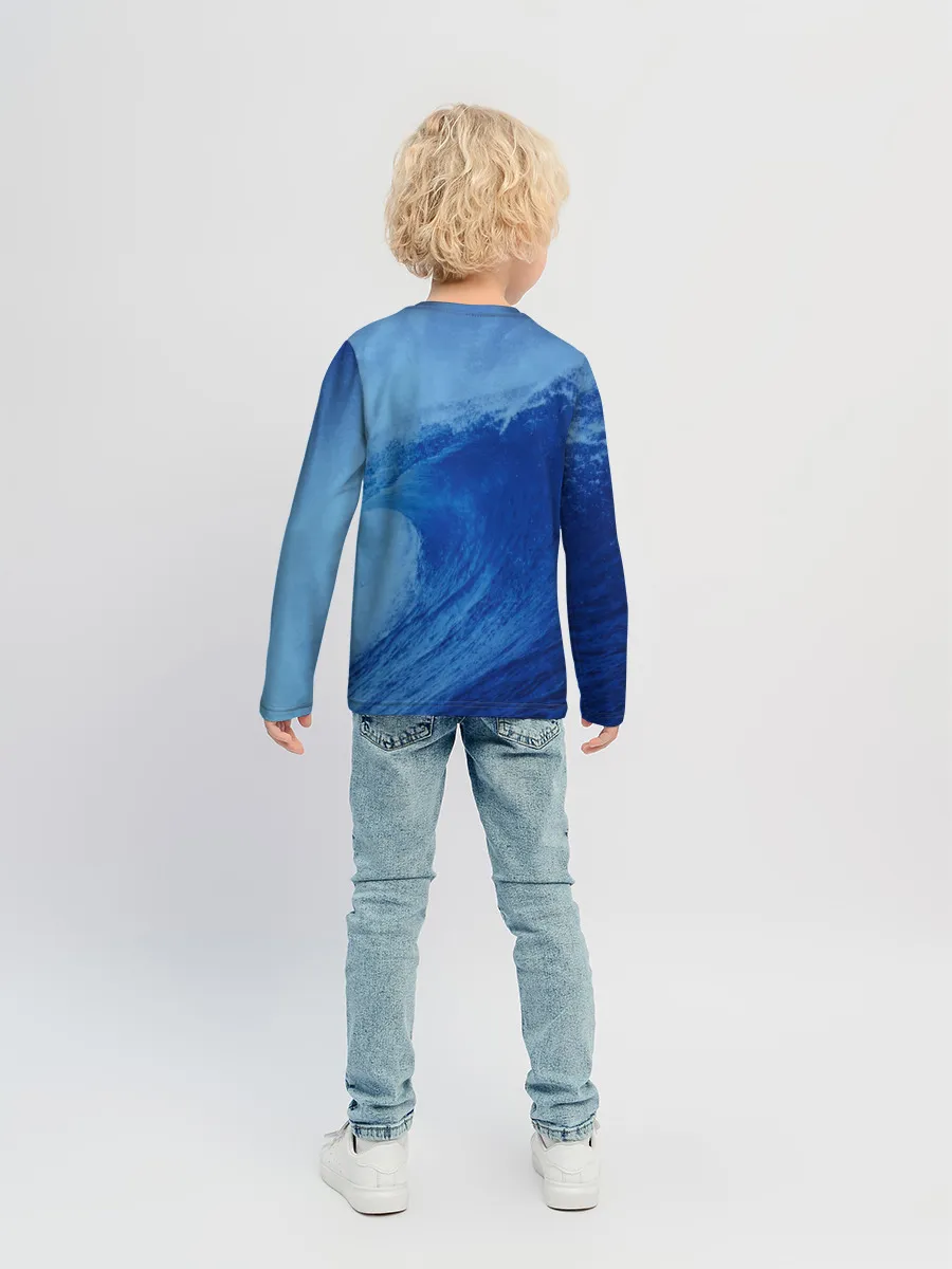 Детский лонгслив / Вода: водород. Парные футболки