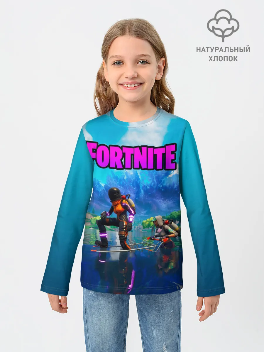 Детский лонгслив / Fortnite повозка