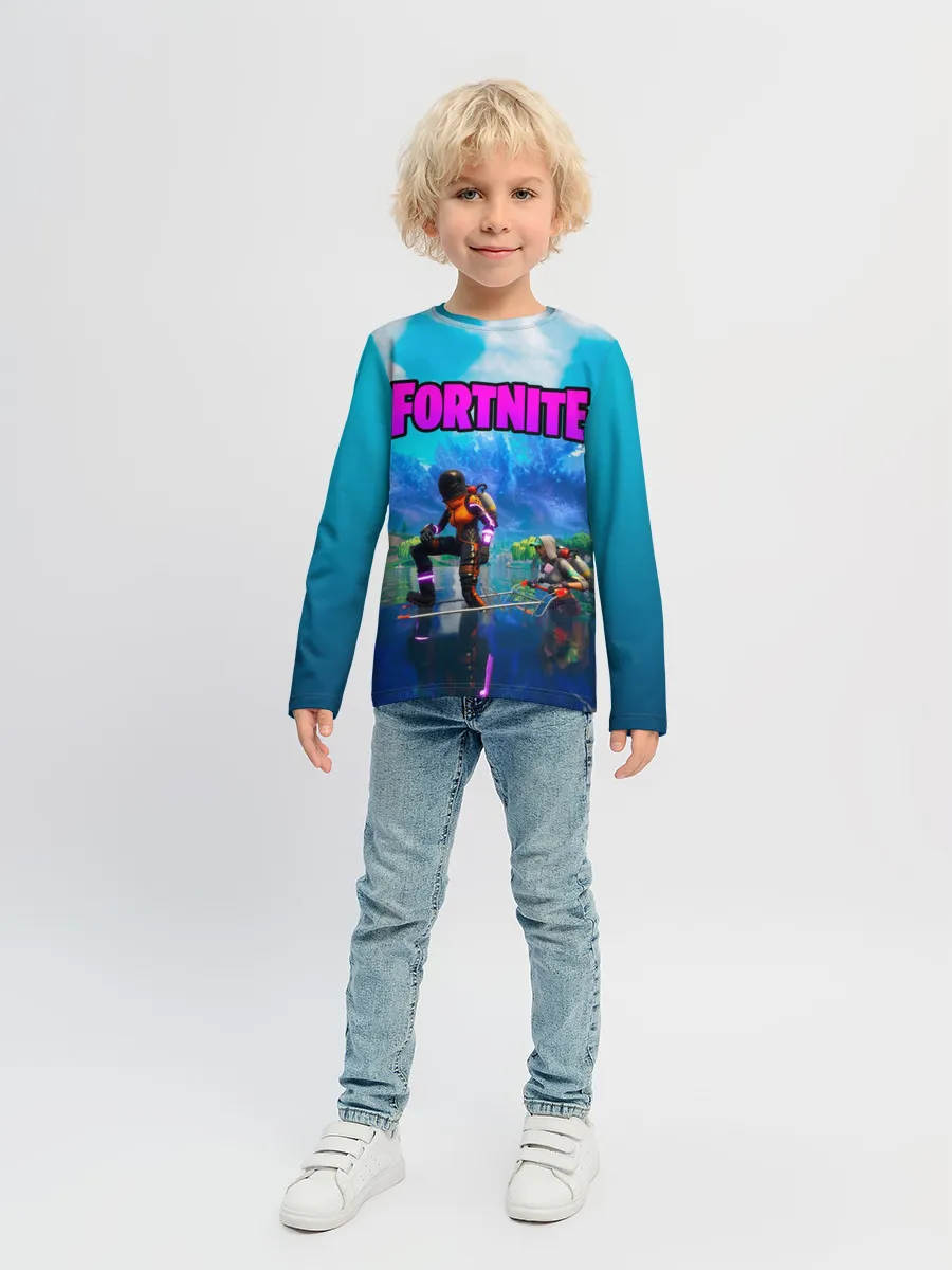 Детский лонгслив / Fortnite повозка