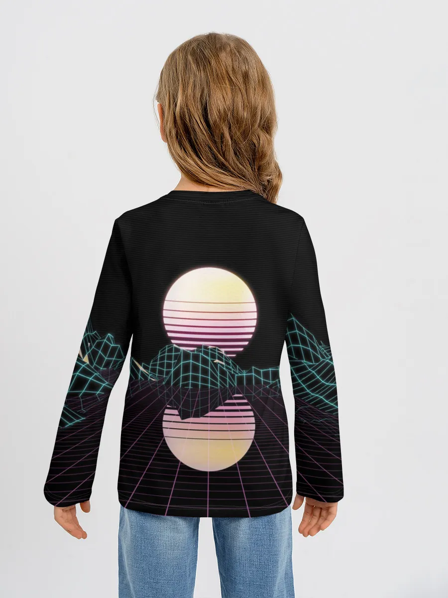 Детский лонгслив / Retro Wave