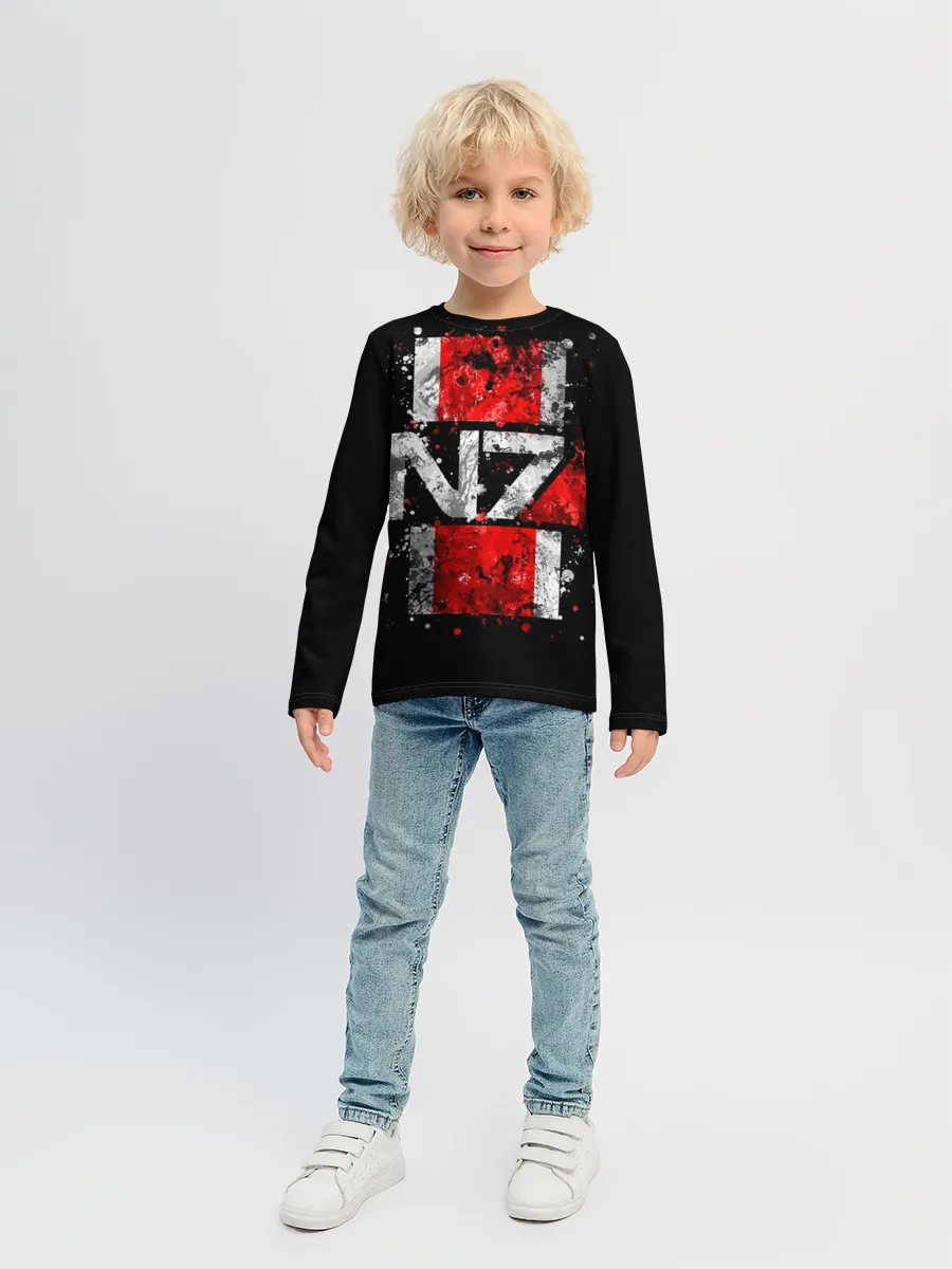 Детский лонгслив / Mass Effect N7