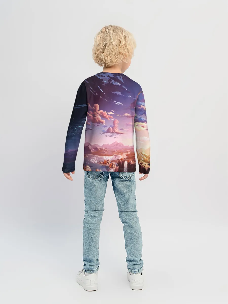 Детский лонгслив / Фантастический закат