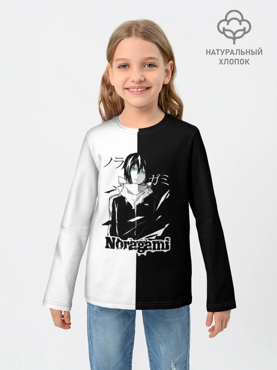 Детский лонгслив / БЕЗДОМНЫЙ БОГ. Черное и Белое