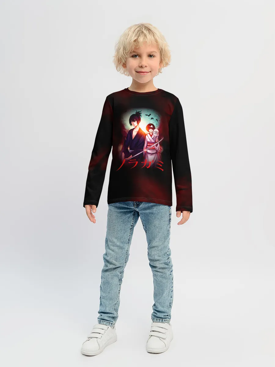 Детский лонгслив / Ябоку и Нора. БЕЗДОМНЫЙ БОГ