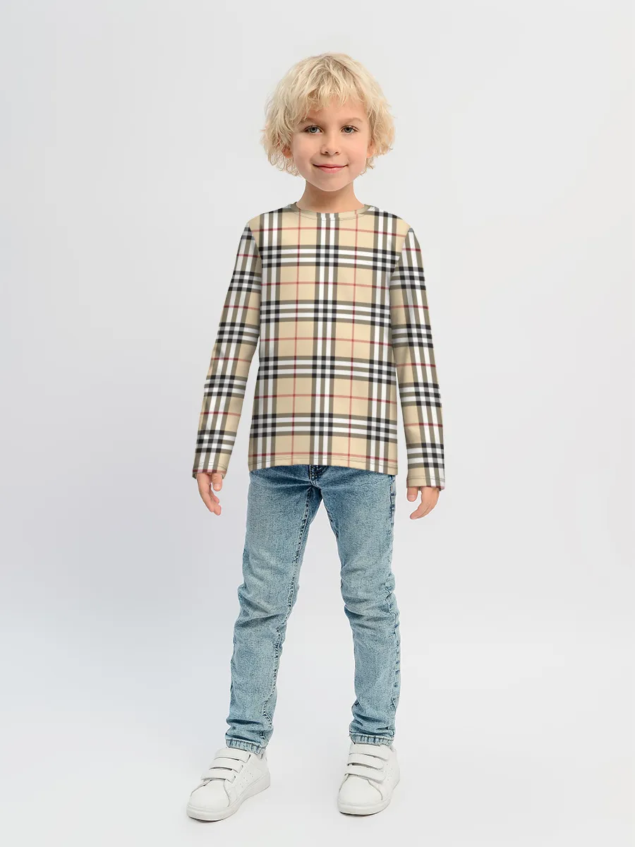 Детский лонгслив / Nova check
