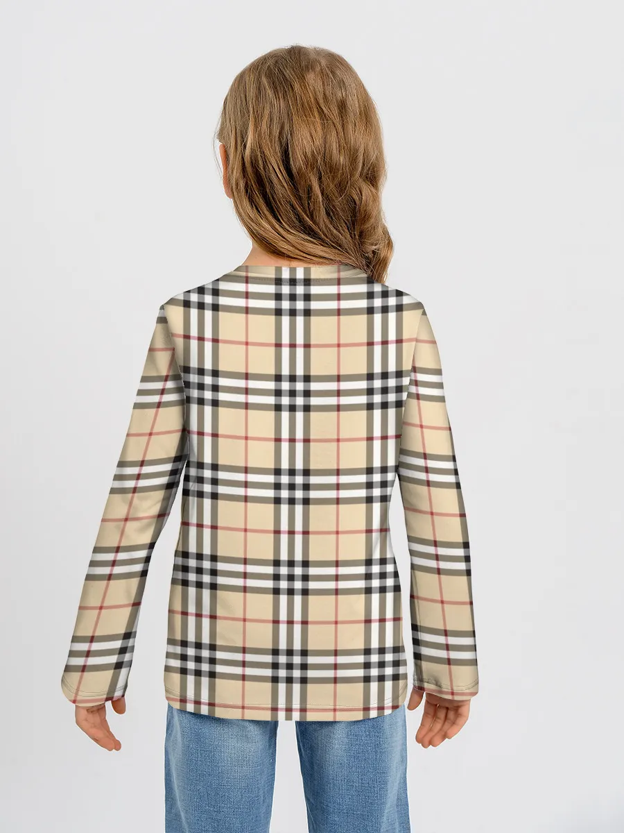 Детский лонгслив / Nova check