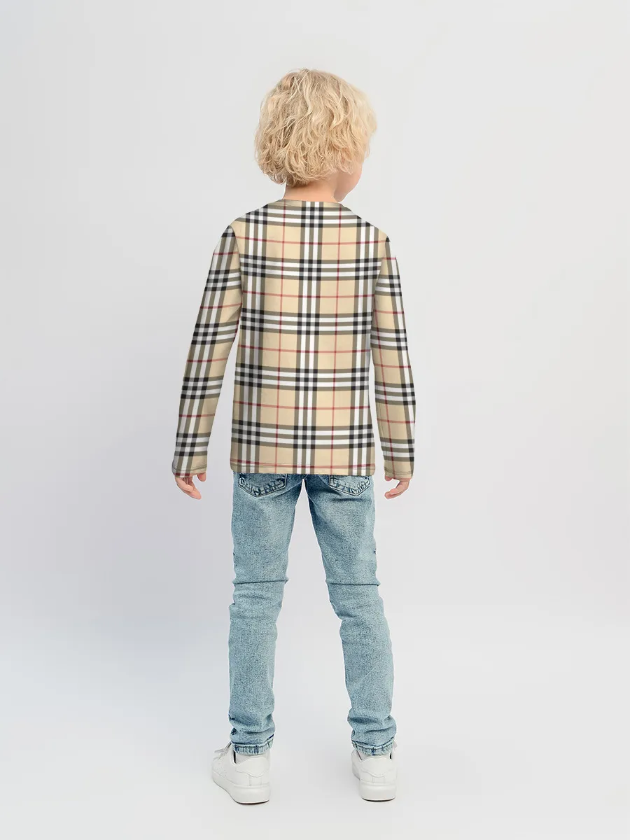 Детский лонгслив / Nova check