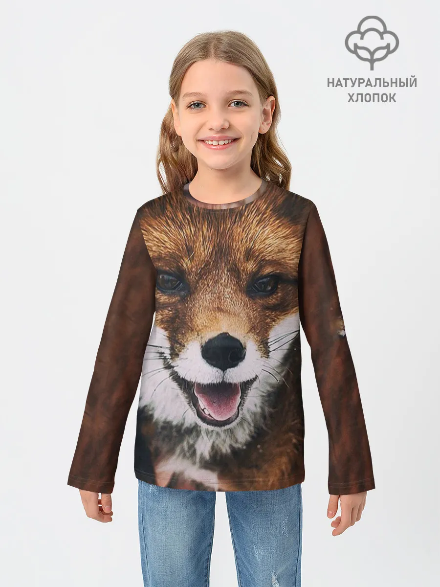 Детский лонгслив / Лисичка