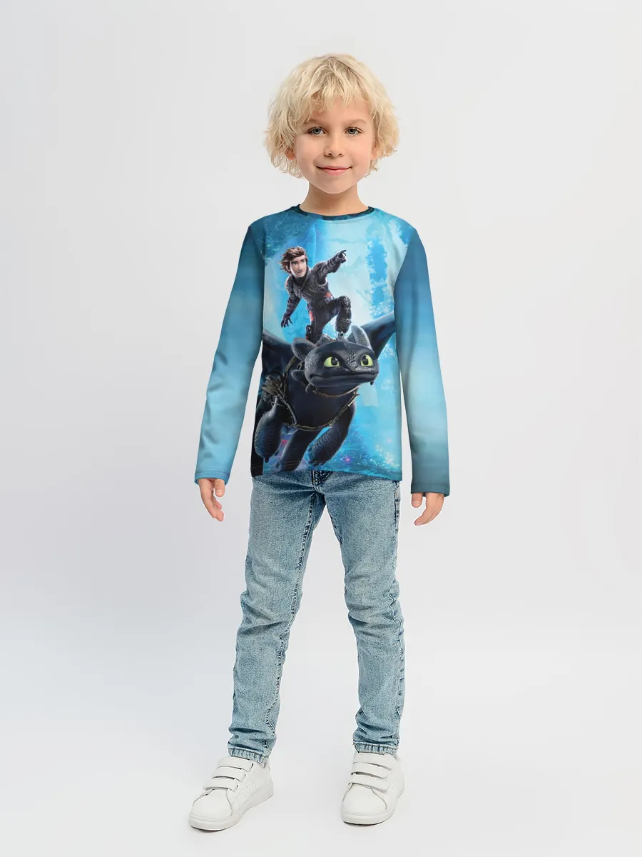 Детский лонгслив / Как приручить дракона