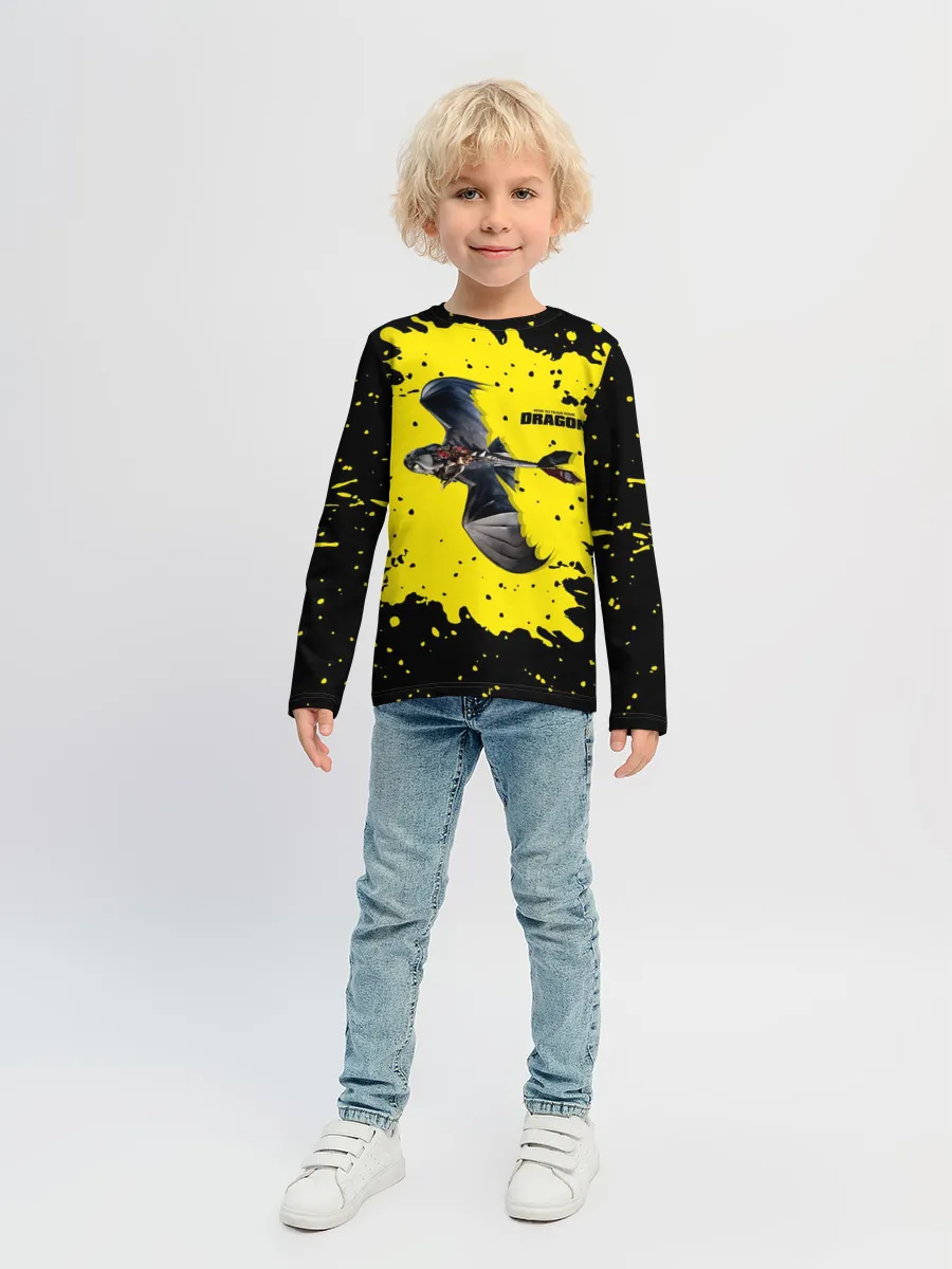 Детский лонгслив / Как приручить дракона