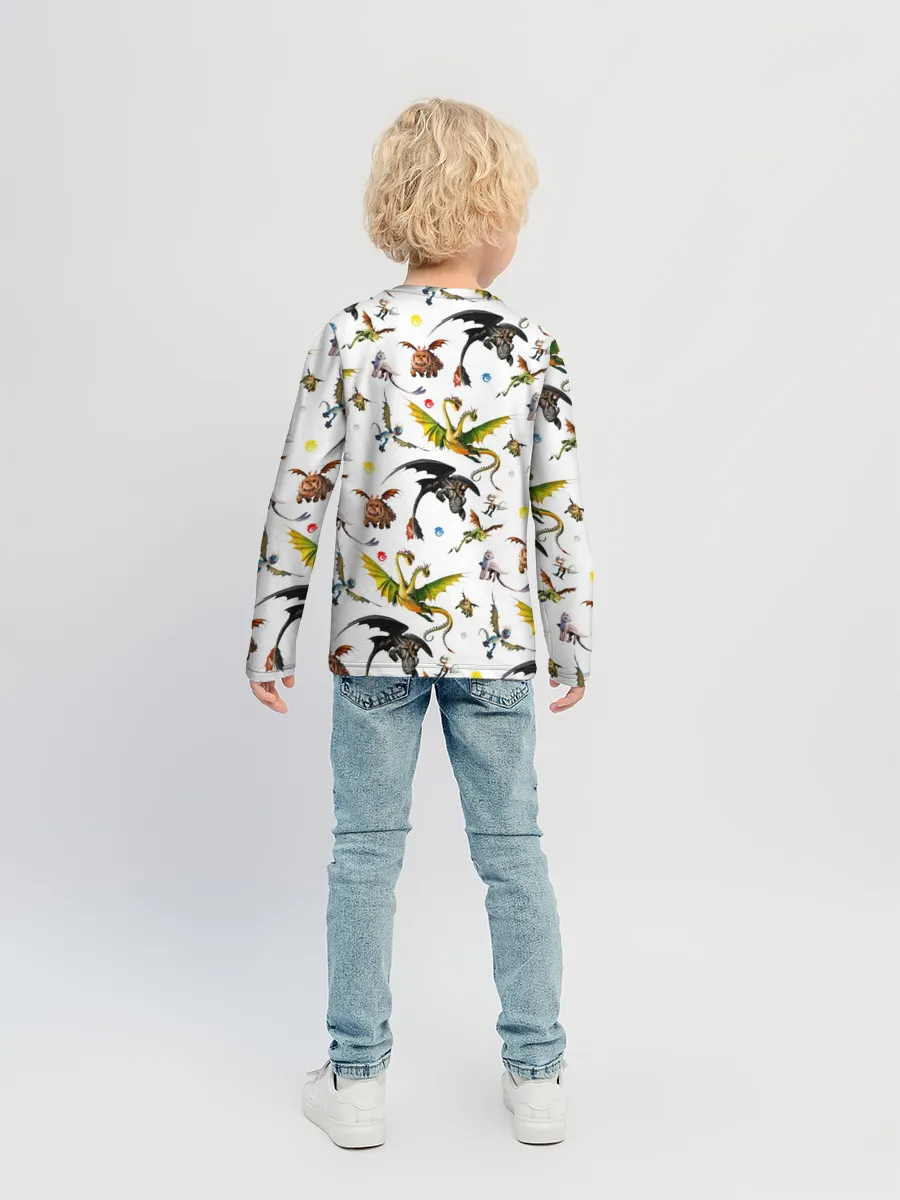 Детский лонгслив / Как приручить дракона