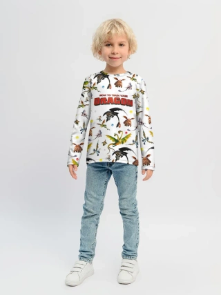 Детский лонгслив / Как приручить дракона