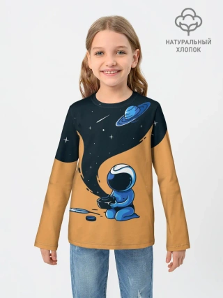 Детский лонгслив / Космонавт и чернила