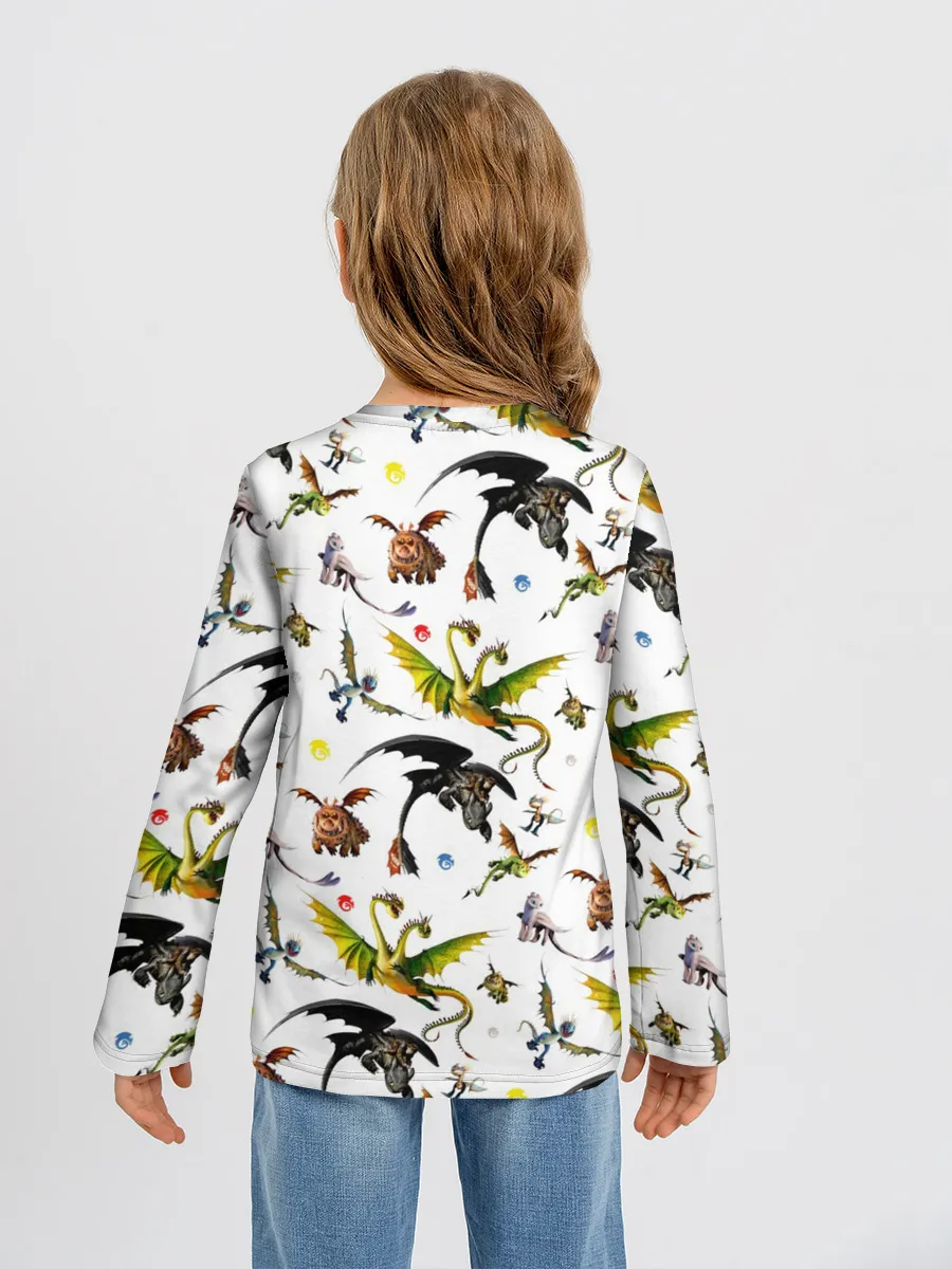 Детский лонгслив / Как приручить дракона