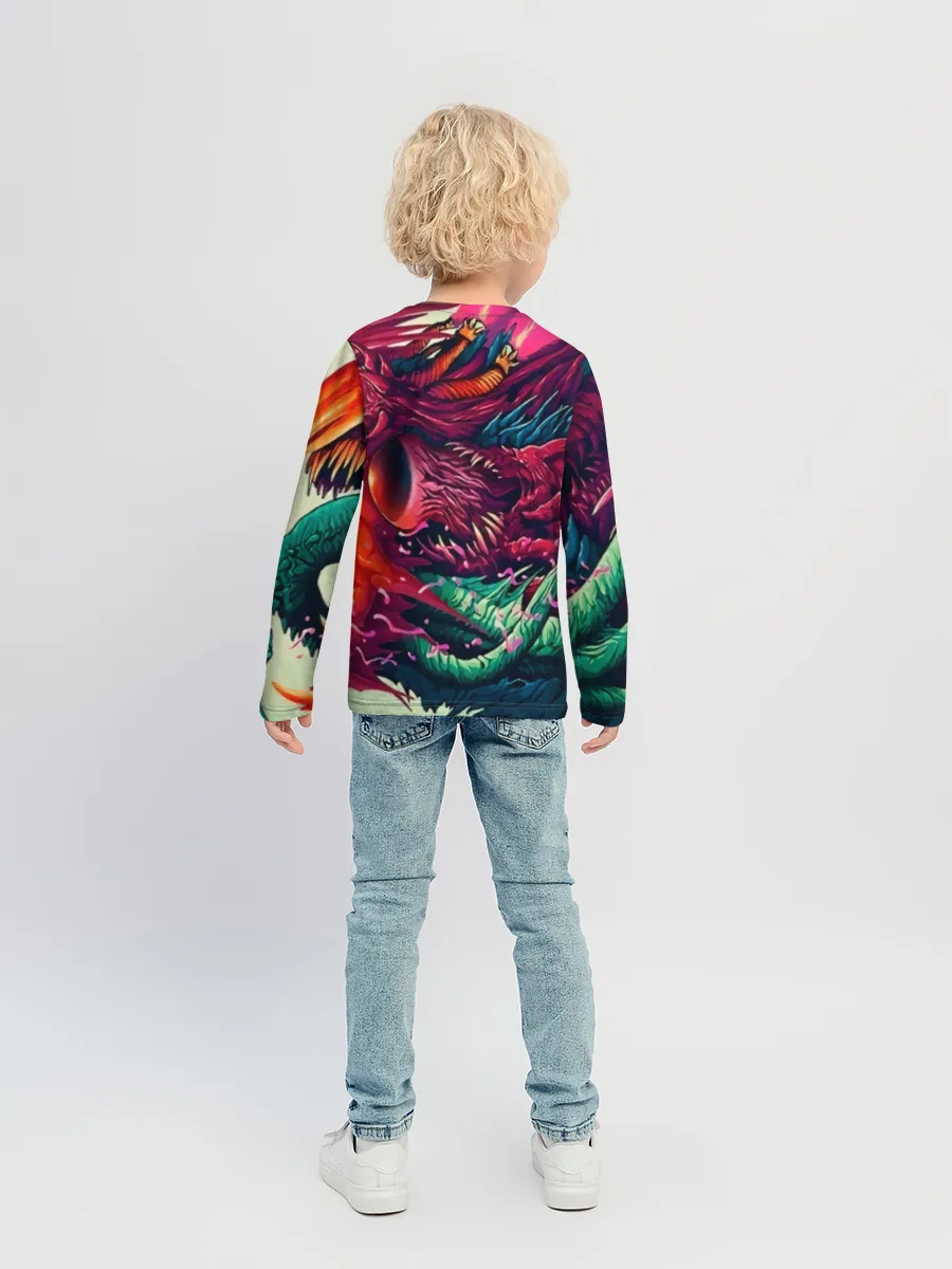 Детский лонгслив / CS GO hyper beast skin