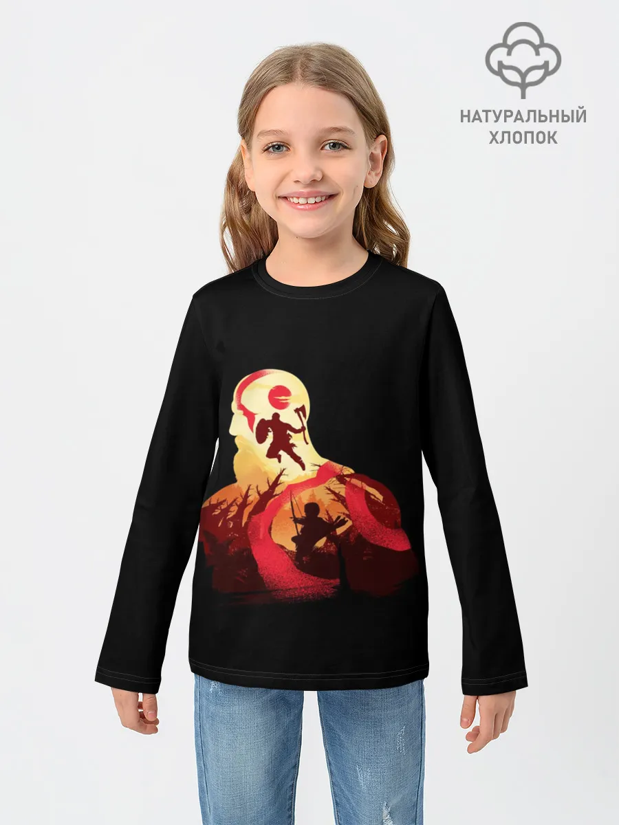 Детский лонгслив / God of War