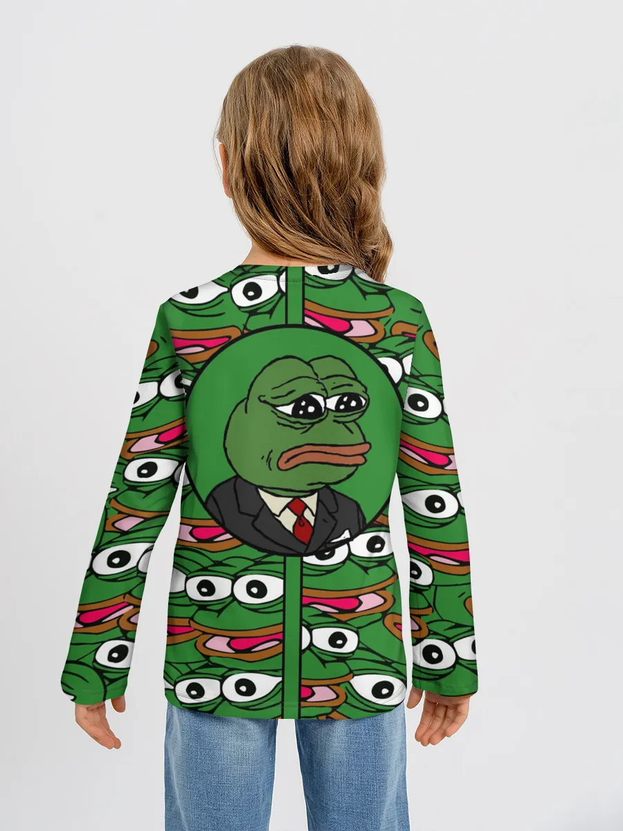 Детский лонгслив / Good / Sad frog