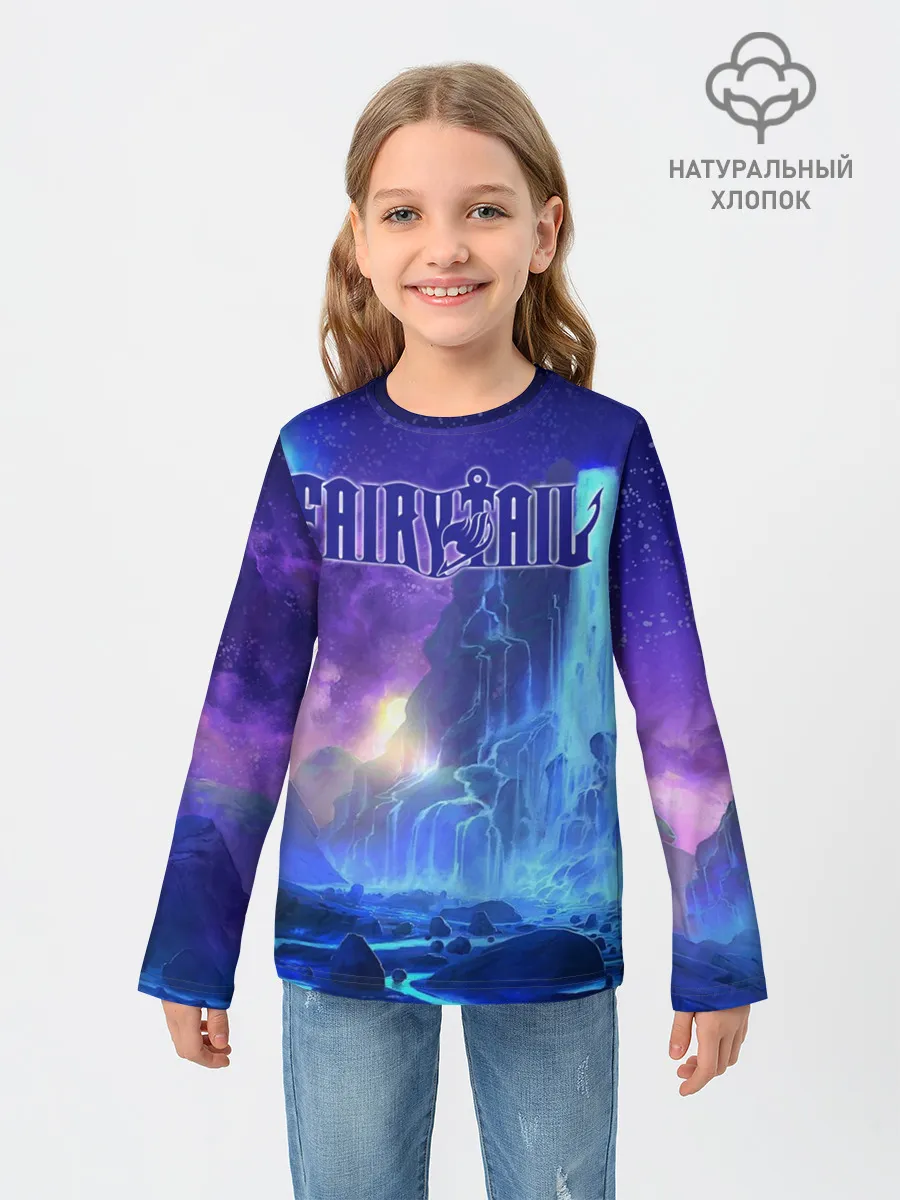 Детский лонгслив / Водопад Фейри Тейл