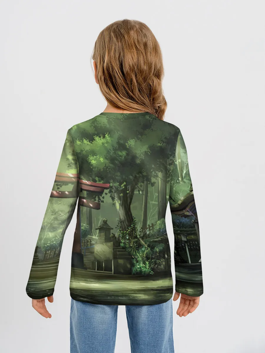 Детский лонгслив / Фейри Тейл лес