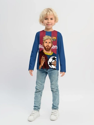 Детский лонгслив / Месси Бог