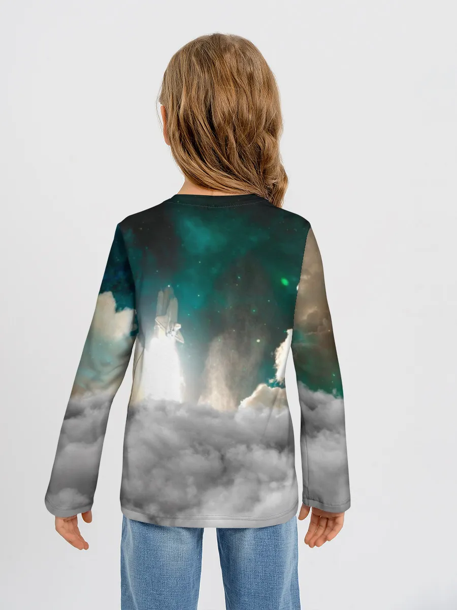 Детский лонгслив / Elon Musk Thinker