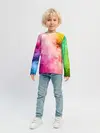 Детский лонгслив / Радужный дым