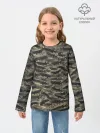 Детский лонгслив / Камуфляж с щуками