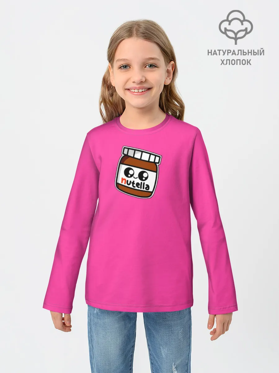 Детский лонгслив / Парные футболки: Нутелка