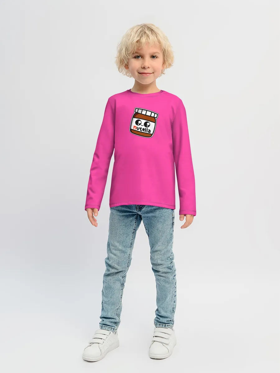 Детский лонгслив / Парные футболки: Нутелка