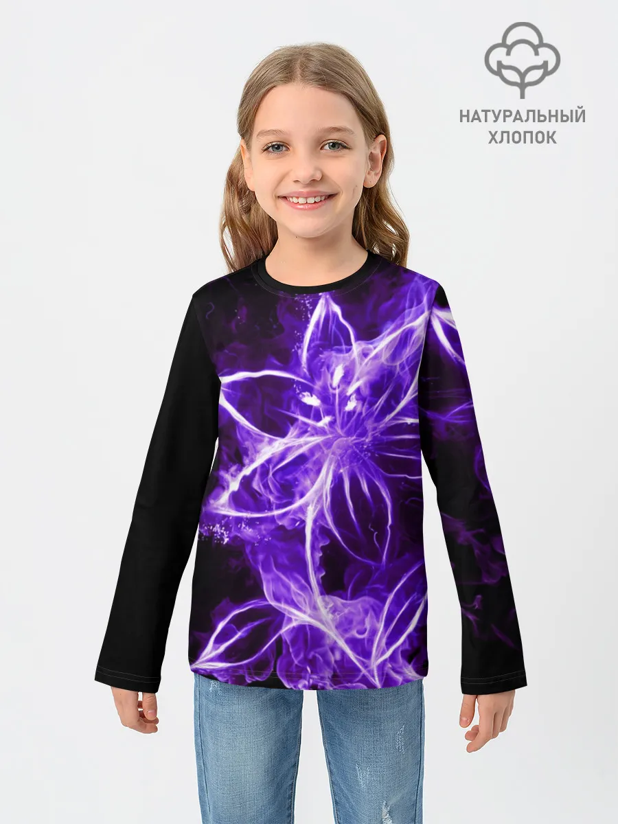 Детский лонгслив / Цветок Тьмы